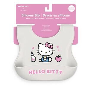 Silicone Bibs Hello Kitty Pink